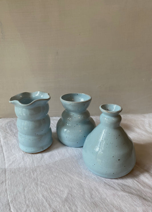Bud Vases - soft blue