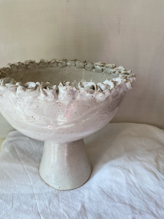 Rose Pedestal Bowl