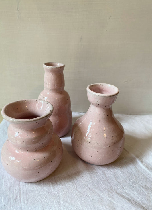 Bud vases - blush pink