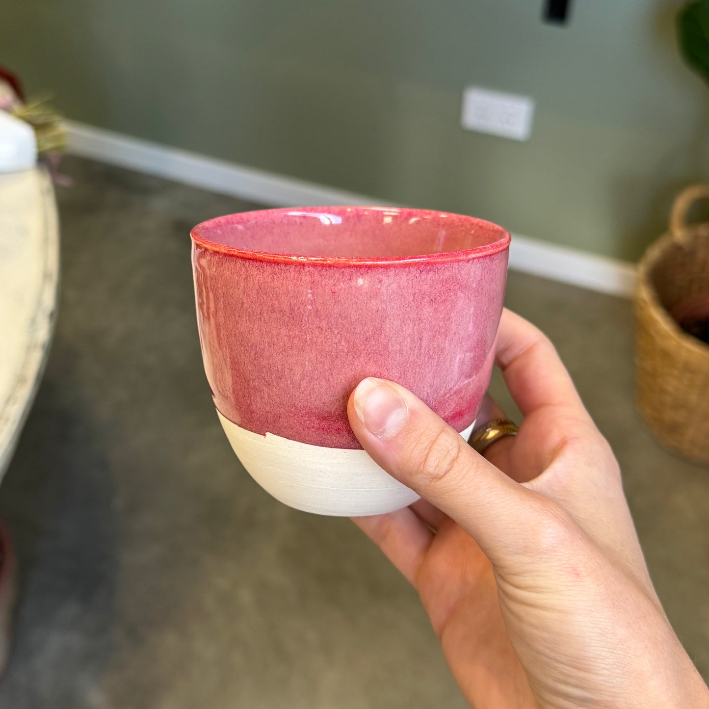 Dimple Tumbler in Raspberry