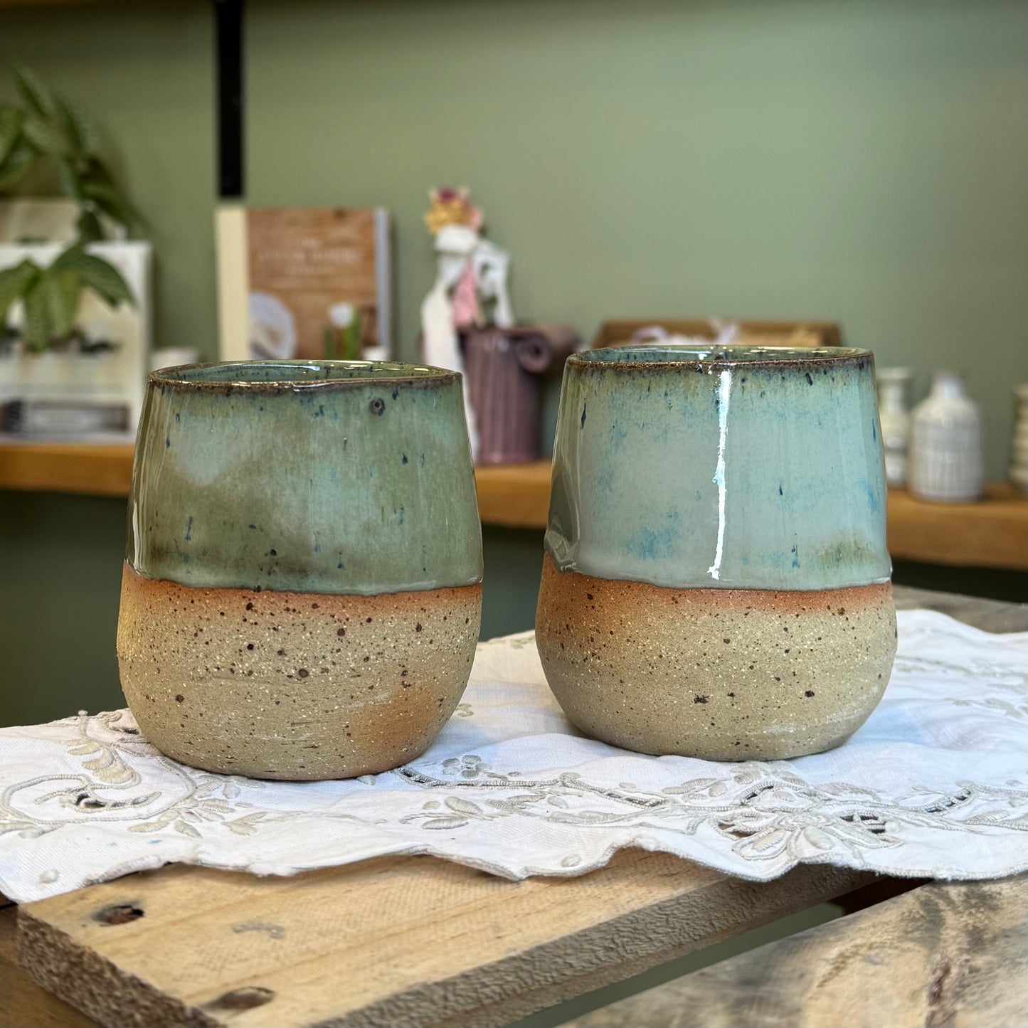 Dimple Tumbler in Seaweed