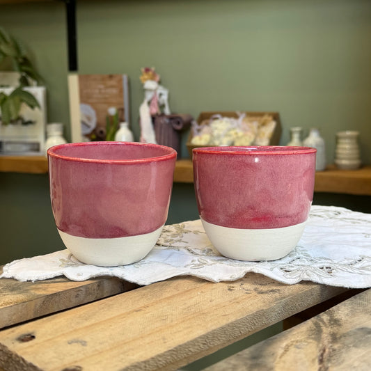 Dimple Tumbler in Raspberry