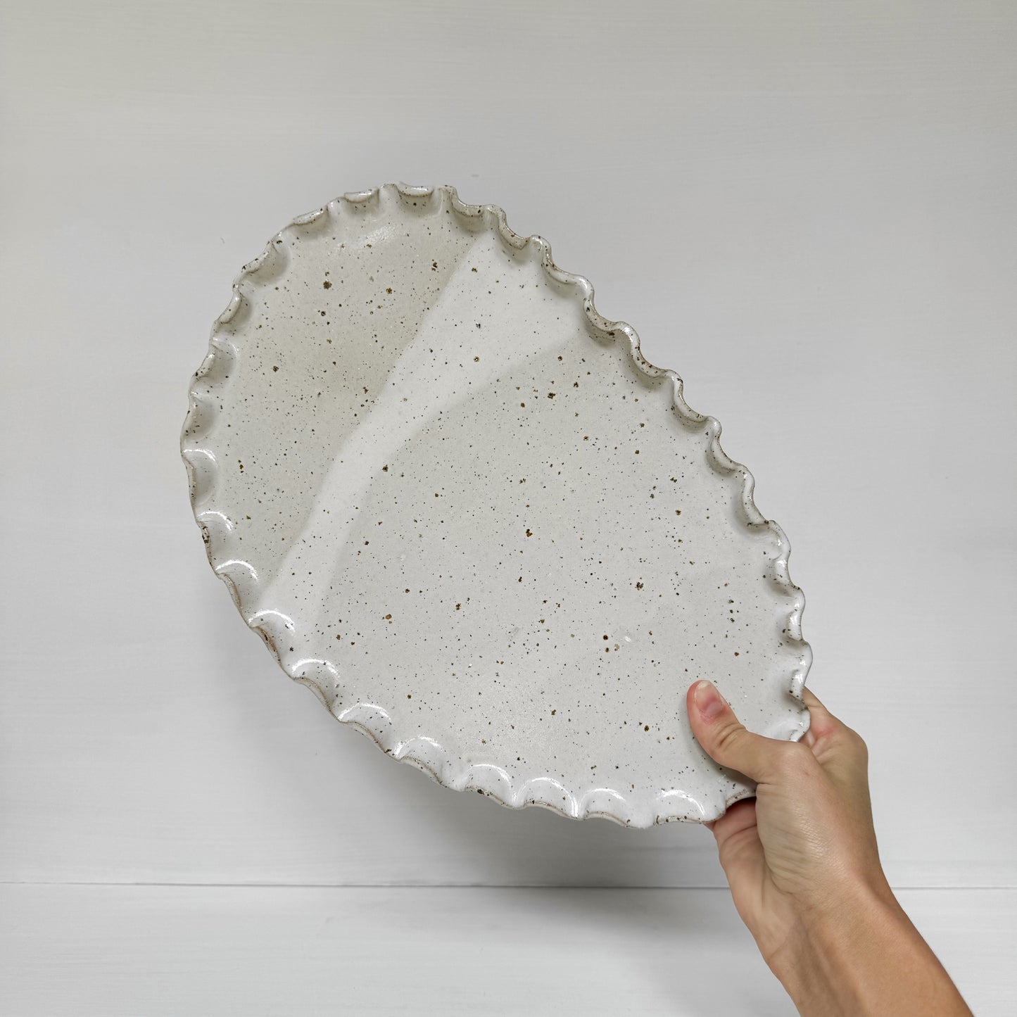 Scallop Platter Bowl (White)